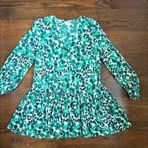 Baum Und Pferdgarten Floral Cotton Mini Dress Size Medium